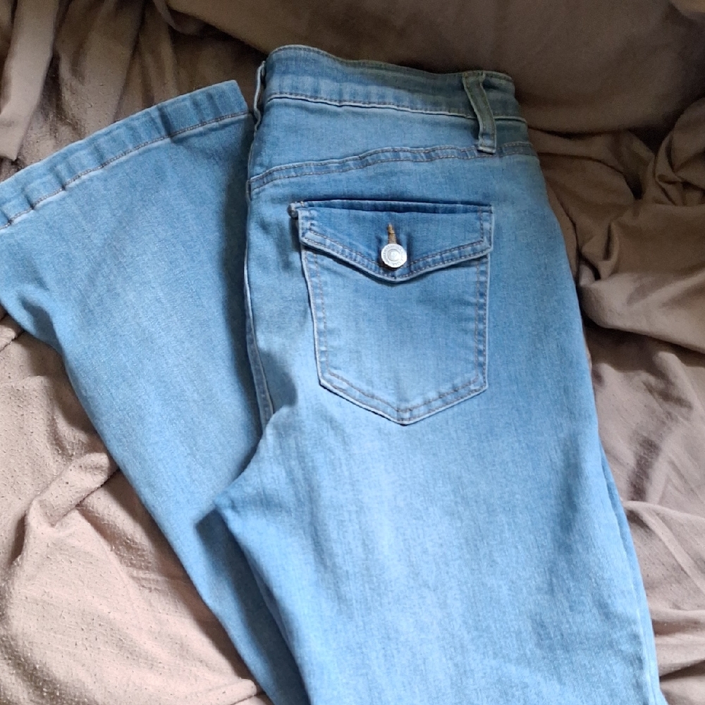 Vanilla Star Blue Boot Cut Jeans Classic Style